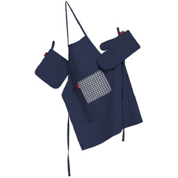 Komplet kuchenny fartuch,rękawica i łapacz, granatowy, kpl, Quadro