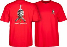 t-shirt męski POWELL PERALTA SKULL AND SWORD Red