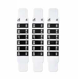 Termometr Paskowy Na Czoło Novama White LCD 25x3