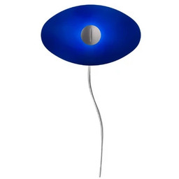 Lampa Ścienne Foscarini, niebieski, salon, szkło