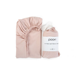 Poofi Prześcieradło do łóżeczka organic 60x120 Pudrowy