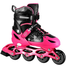 NILS EXTREME Łyżworolki NA18137A (rozmiar 39-42) Czarno-różowy Zyskaj