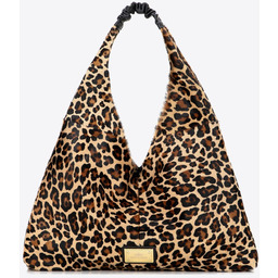 Torebka na ramię ze skóry naturalnej w zwierzęcy