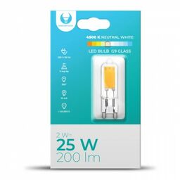 Żarówka LED G9 2W 230V 4500K biała neutralna