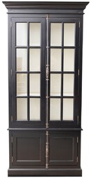 Witryna Josephine 4-drzwiowa 100x45x212 cm black, 100 x