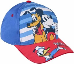 Czapka dziecięca Mickey, Donald i Pluto Czerwony -