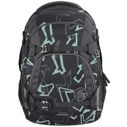 COOCAZOO Plecak 2.0 Mate Reflective Graffiti Czarno-szary