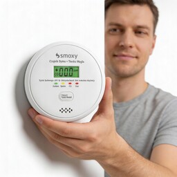 Czujnik Czadu I Dymu 2W1 Detektor Tlenku Węgla