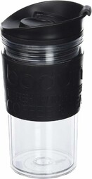 BODUM Plastikowy kubek podróżny 11103-01S, czarny, 0,35 litra