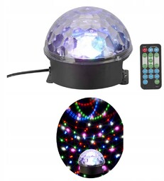 Lampa kula Disco dyskotekowa Ø18 cm pilot