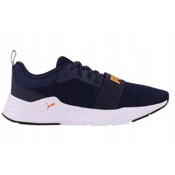 Buty dziecięce Puma Wired Run Jr granatowo-pomarańczowe 374214
