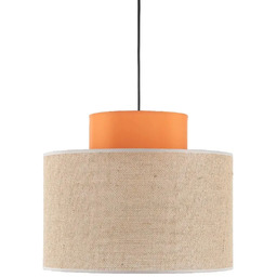 Tk Lighting Abażurowa lampa wisząca Duo 3227 tuba