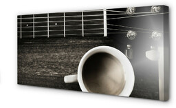 Obraz na płótnie Kawa gitara