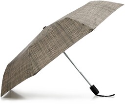Parasol automatyczny wzorzysty beżowo-czarny