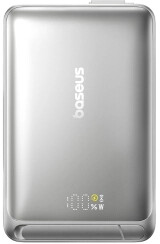Baseus Nomos Qi2, USB-C 10000mAh 45W Szary Powerbank