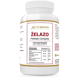 ALTOPHARMA Żelazo FeMale Complex suplement diety 120 kapsułek
