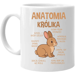 Anatomia królika - kubek na prezent