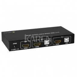 Przełącznik KVM Techly 2-portowy HDMI/USB 2x1 z Audio