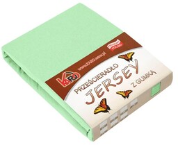 Prześcieradło jersey z gumką 180x200 seledynowe grube P12-180