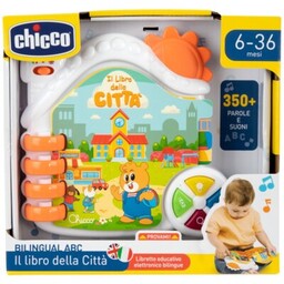 CHICCO Zabawka edukacyjna Książeczka Miasto Bilingual ABC 00012547000130