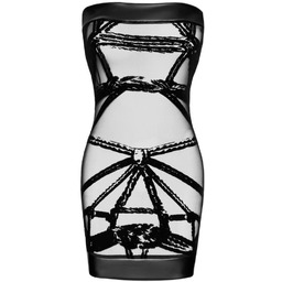 Sukienka F359 Bondesque Off Shoulder Mini Dress M