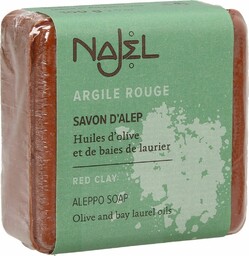 Mydło Aleppo z Czerwoną Glinką Najel, 100g