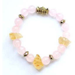 Pakamera Cytryn kwarc różowy piryt