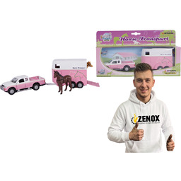 Samóchód pickup z przyczpą do koni Kids Globe