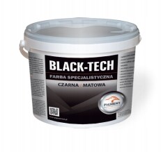 Farba specjalistyczna czarna matowa Black-Tech 5L