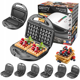 Opiekacz 6w1 Grill Omlet Toster Orzeszki Gofry XL