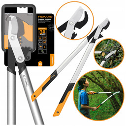 Sekator Dźwigniowy Nożycowy Do Gałęzi Krzewów Fiskars Powergearx