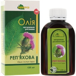 Olej z Korzenia Łopianu (Łopianowy), 100% Naturalny, Adverso,