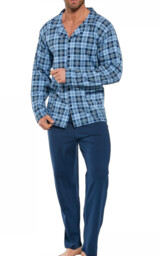 Rozpinana piżama męska Cornette 114/60 granatowa