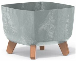 PROSPERPLAST Doniczka Gracia Square DGQL240E-422U 8L Szary