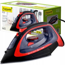 Żelazko parowe ceramiczne 2400W regulacja temperatury prasowanie pionowe