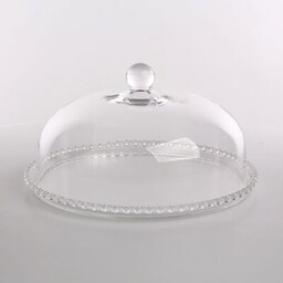 Patera niska z kuleczkami i kloszem