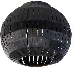 Nowoczesna lampa sufitowa czarna 26 cm - Zoë