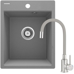 DEANTE ZRCPS103 Zlew corio szary metalik granit 1k