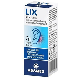 LIX krople do uszu 7 g