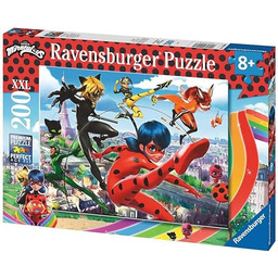 Puzzle dla dzieci 2D: Miraculous. Biedronka i Czarny