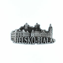 Magnes metalowy panorama Bielsko-Biała