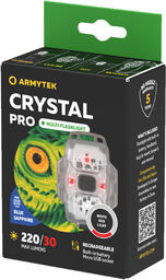 ARMYTEK Crystal Pro blue sapphire/white red light