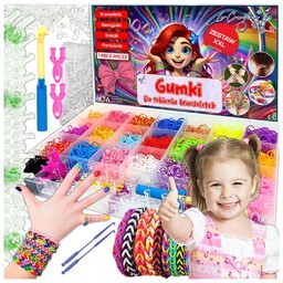 GUMKI DO ROBIENIA BRANSOLETEK DUŻY ZESTAW 6800 ELEMENTÓW