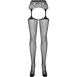 Bielizna-Garter stockings S307 czarne XL/XXL 100% ORYGINAŁ DYSKRETNA
