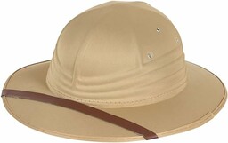 Beżowy nylonowy filcowy kapelusz safari (1 szt.) -