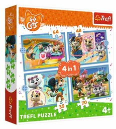 TREFL Puzzle 44 Koty Kocia Ferajna 34612 (207