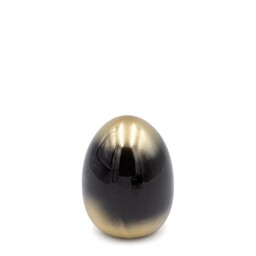 Eurofirany Figurka wielkanocna 199l 6x6x8 Jajko czarna złota