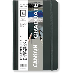 CANSON Graduate Book, Notatnik do rysowania, Dwustronny: granulowany