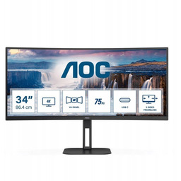 Monitor AOC 34'' CU34V5C/BK HDMI DP USB-C głośniki
