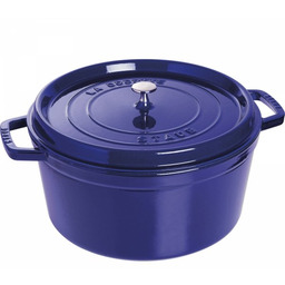 Staub Garnek żeliwny Okrągły 8.35l Niebieski La Cocotte